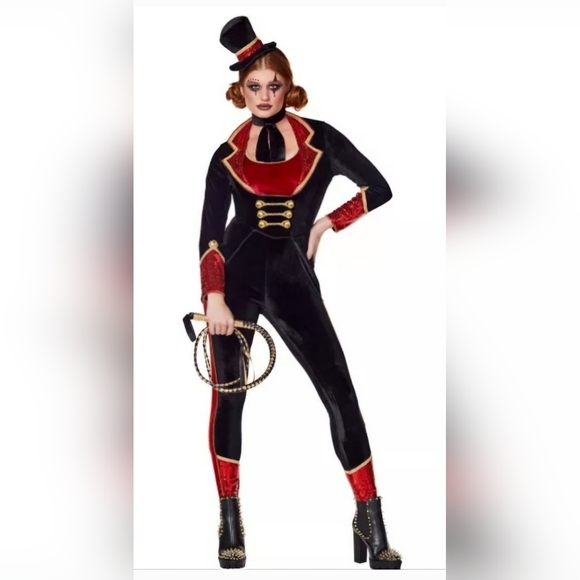 Spirit Pants - Ringmaster/Star of the Show Costume Adult szS Like New Spirit Includes Whip